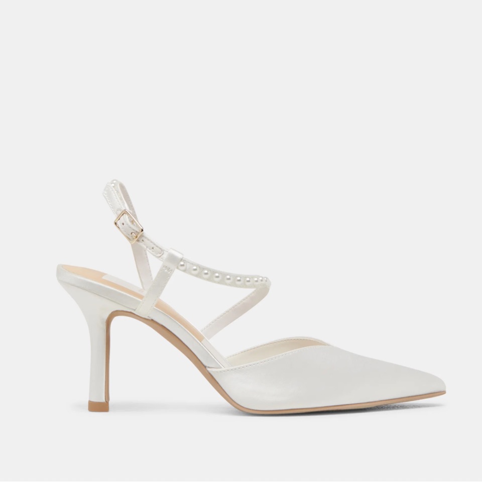 Dolce Vita - Karma Pearl Heels True White Satin